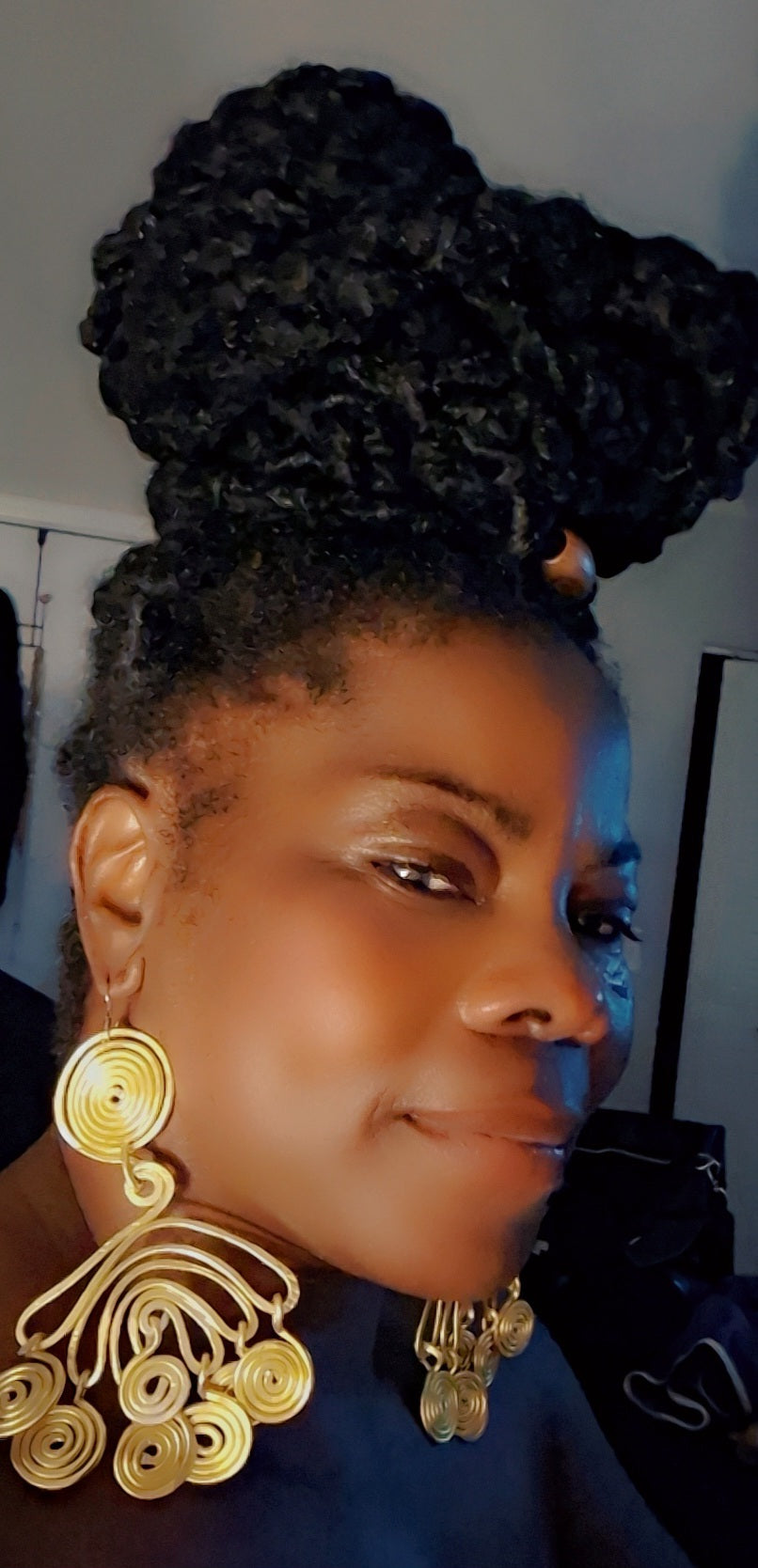 Goddess drop earrings