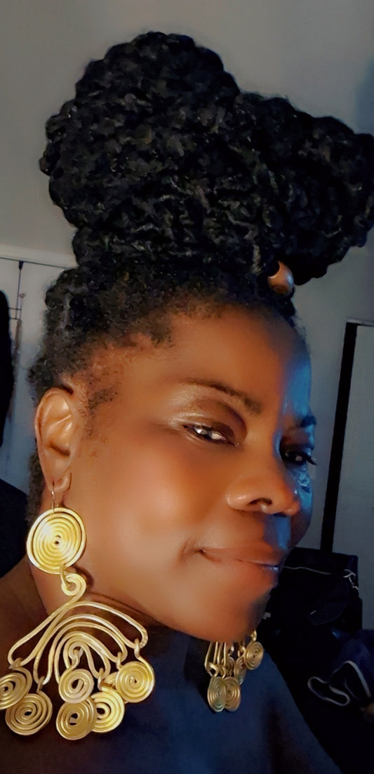 Goddess drop earrings